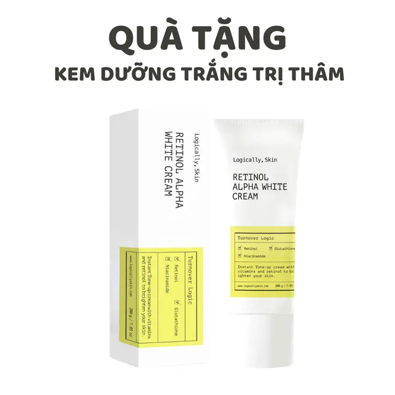 Product Introduction of [HÀNG TẶNG KHÔNG BÁN] Kem dưỡng trắng mờ thâm Logically,Skin Retinol Alpha White Cream 40g 1