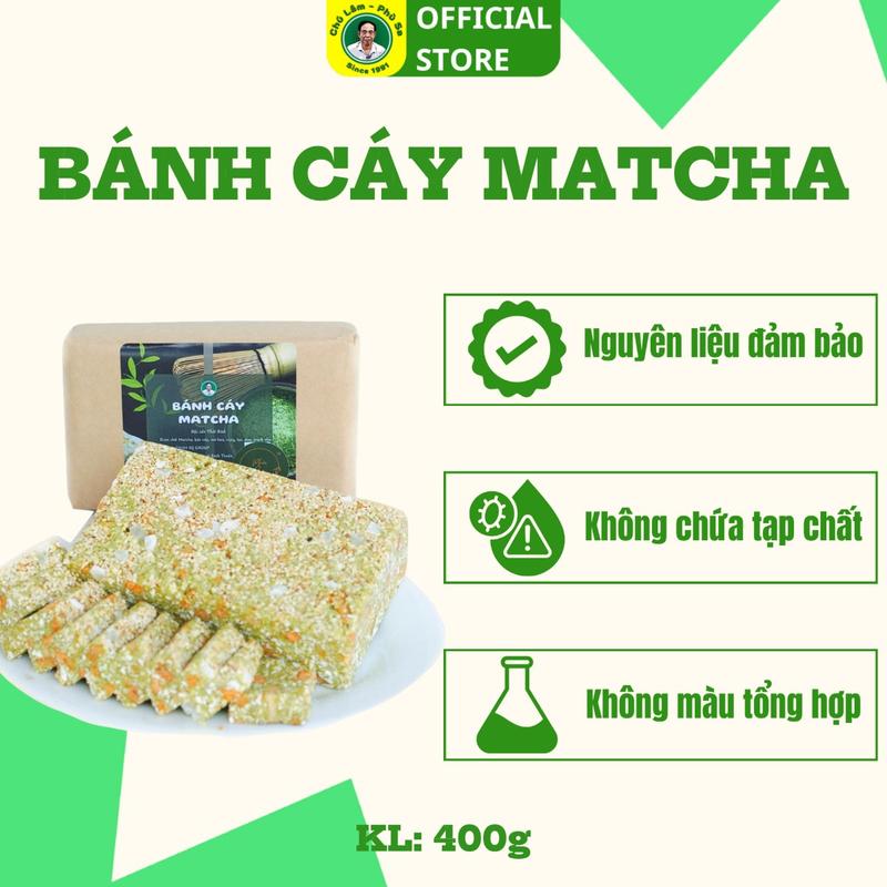 Bánh cáy vị Matcha thương hiệu Chú Lâm - Phù Sa Food Thức Ăn Cake không không  vịmatcha bánh bánh