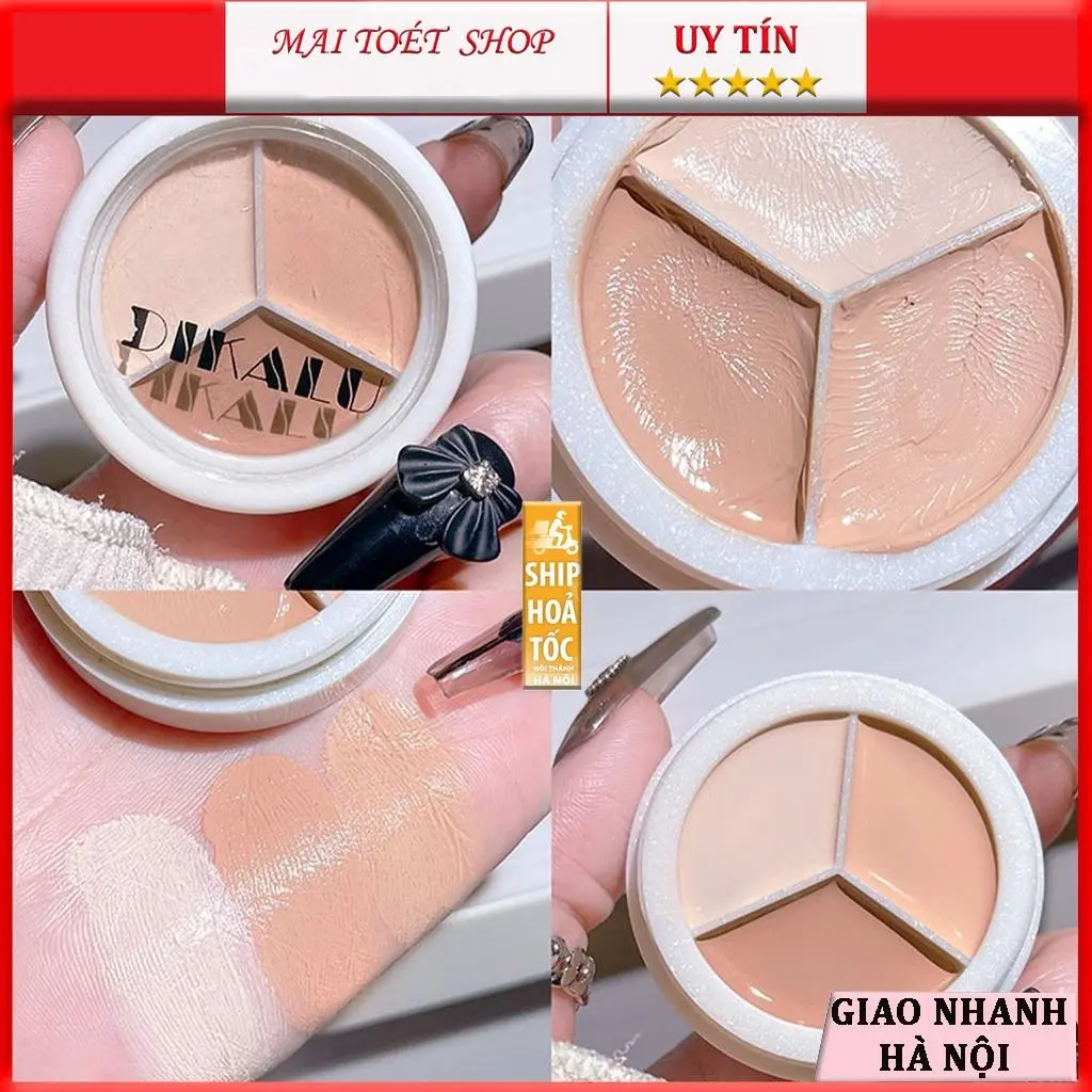 Kem che khuyết điểm Dikalu lâu trôi che phủ quầng thâm mắt thâm mụn chính hãng nội địa trung