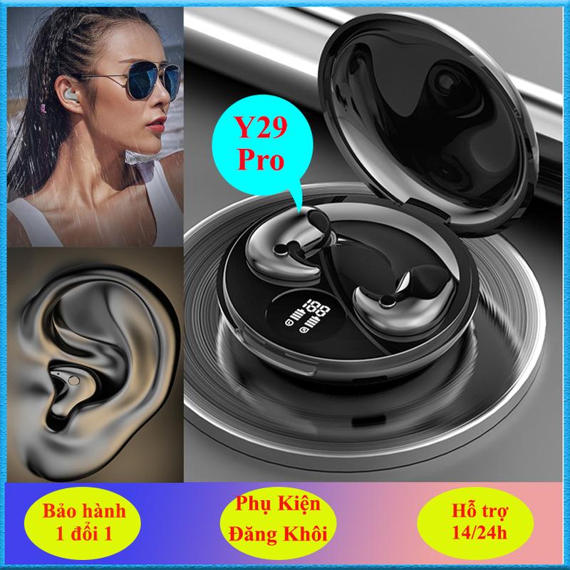 [ Bản Pro ] Tai nghe Bluetooth 5.3 Y29  mẫu mới có mũ tai hạn chế tiếng ồn , có chế độ đàm thoại chơi game độ trễ thấp, hộp sạc tiện dụng , tai nghe có chống nước nhẹ có chức năng đàm thoại và tìm kiếm giọng nói - Hàng nhập
