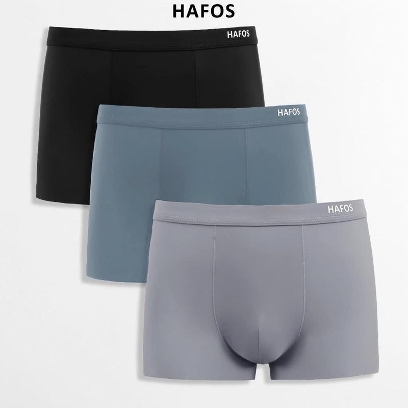 Quần sịp nam HAFOS, quần lót nam boxer , vải lụa thun lạnh co giãn cải tiến mềm mịn, thoáng mát, thoáng mát Menswear Quần Boxer