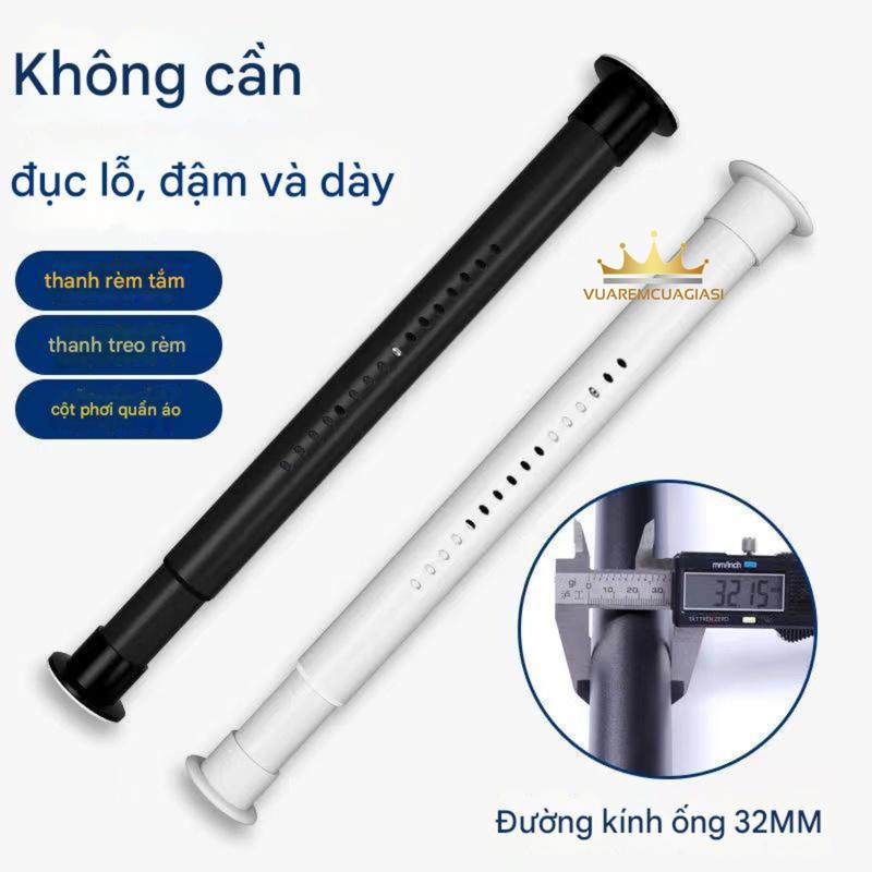  Thanh treo đa năng không cần khoan tường hàng loại 1 thanh treo rèm cửa quần áo không cần khoan sử dụng lò xo ép vào 2 bên tường đa năng tiện lợi 