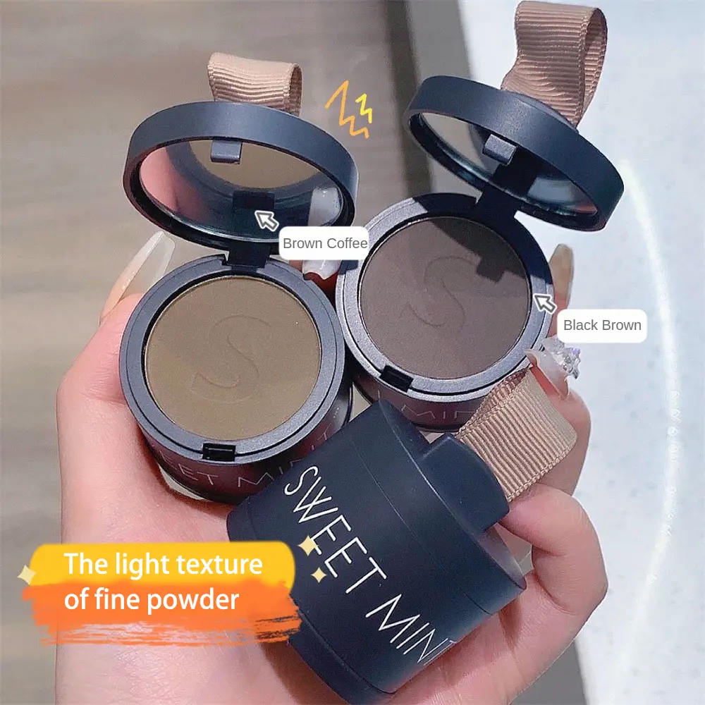 Sweet Mint Hairline Powder Hair Replacement Filling Forehead Cover Waterproof Sweat-Proof Hair Bun Line Modification Shadow Powder