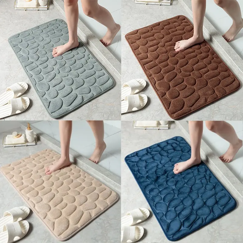 Bathroom Floor Mat anti slip absorbent quicky dry shower mat doormats rags sale elegant Set front door waterproof kitchen table rug carpet floor pad entrance bedroom home indoor toilet washroom HighQuality massage decoration soft matting rubber cushion
