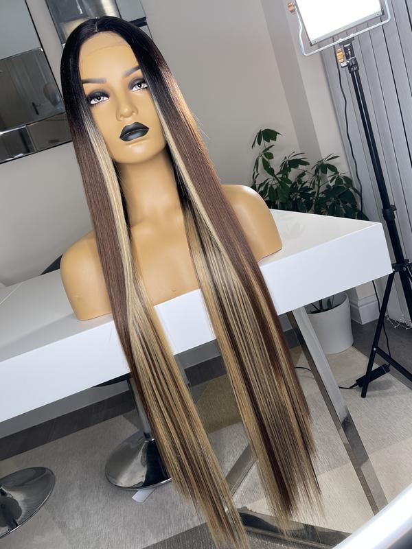  NAOMI LONG  38 INCHES  LACE FRONT TPART WIG 