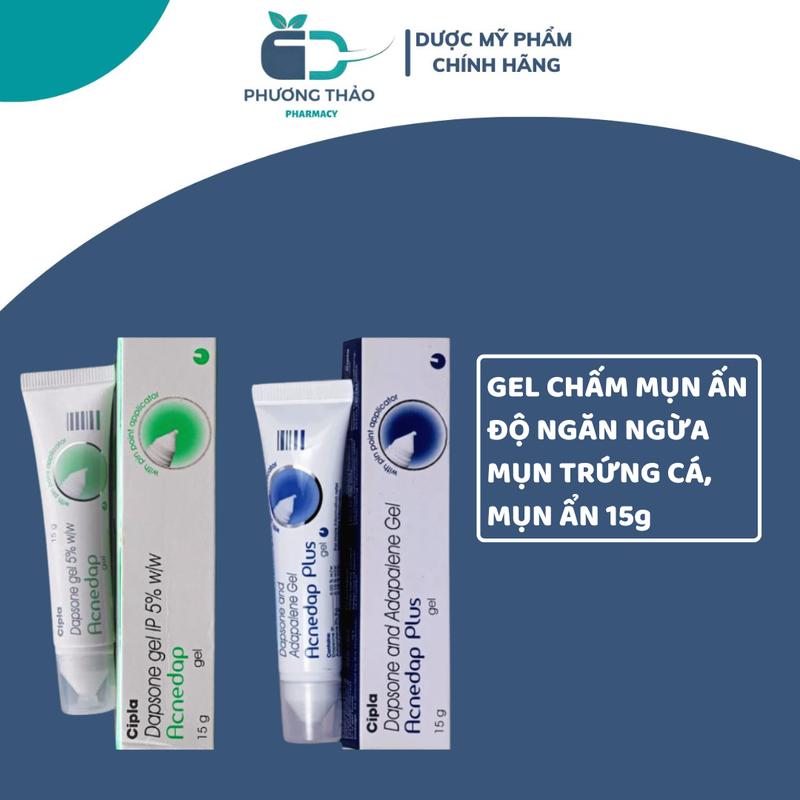Gel chấm mụn Ấn Độ Acne.dap Gel ngừa mụn trứng cá mụn ẩn 15g