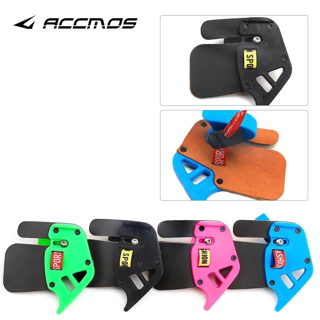 Plastic and Leather Finger Tab Finger Guard Protection Pad Protector Glove RH  competition accessory