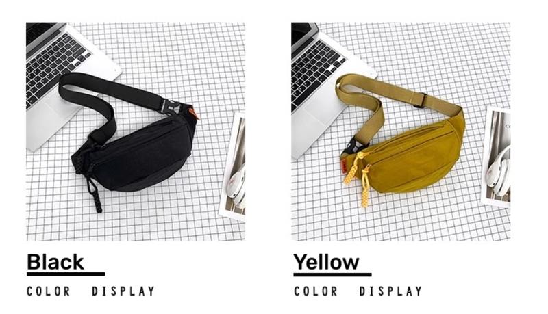 Product Introduction of TSONG Tas crossbody pria sederhana Jepang  tas sabuk kasual nilon  tas dada olahraga tahan air dan dapat dipakai 908A 3