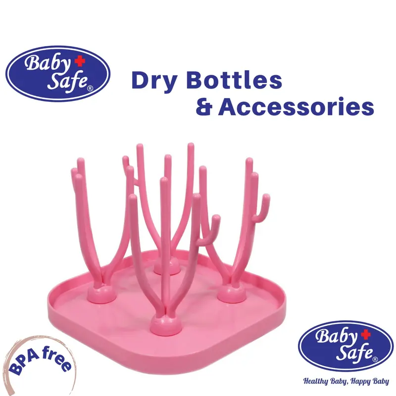 Baby Safe Bottle Rack DR007 [Rak Penyimpanan Botol Bayi] Rak Bayi Blue 3