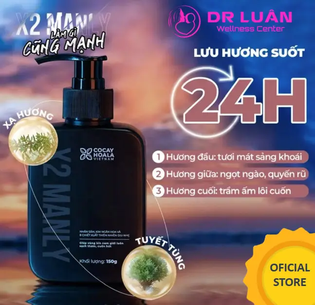 Dung dịch Vệ Sinh Nam X2 Manly Hương Nước Hoa