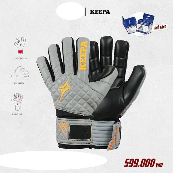 Găng Tay Thủ Môn iWin Keepa PRO GK04 Chính Hãng Bao Tay Bắt Bóng Có Xương Trợ Lực Bảo Vệ Tháo Lắp Dễ Dàng
