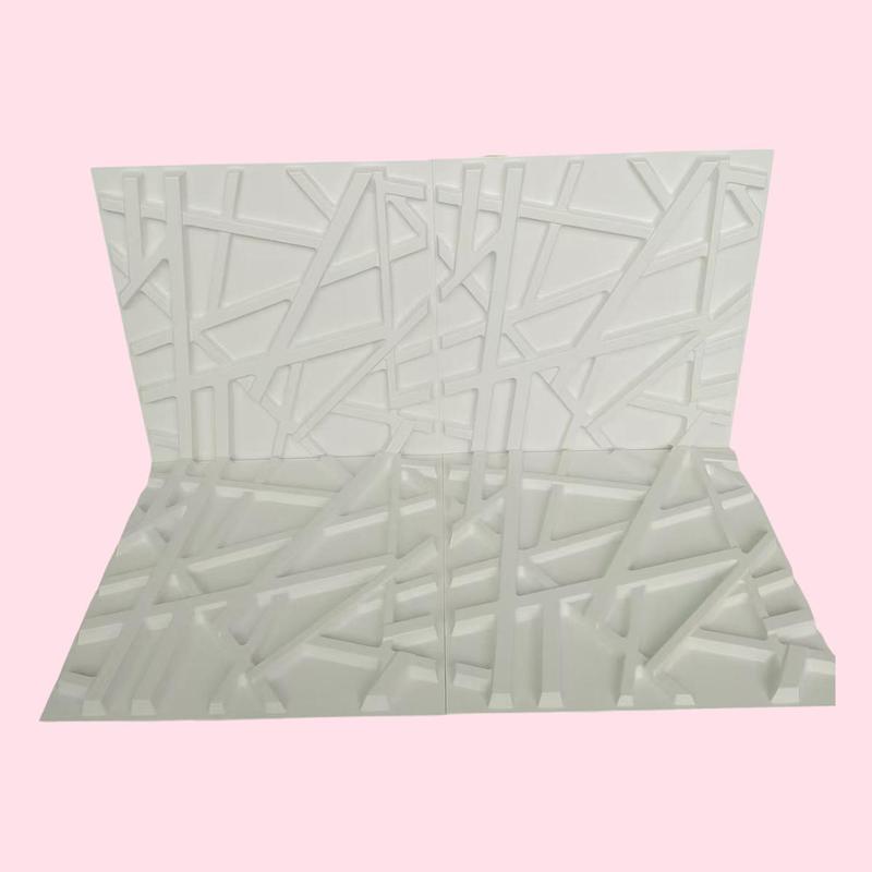 3D Geometric Wall Panel, 6pcs/set PVC Wall Decor for Room Decor, Design Modern Interior, Wallpaper for Home Living Room Bedroom Decor 7