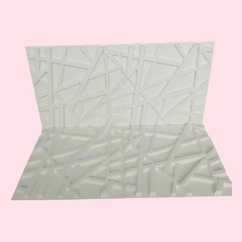 3D Geometric Wall Panel, 6pcs/set PVC Wall Decor for Room Decor, Design Modern Interior, Wallpaper for Home Living Room Bedroom Decor 7