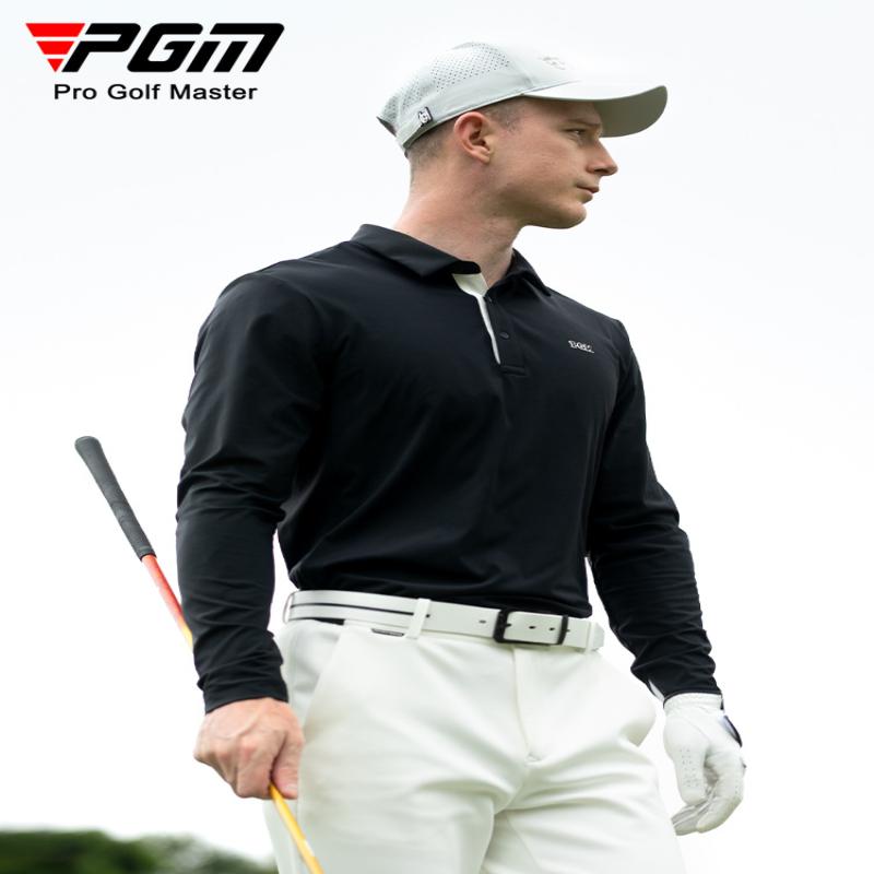 [PGM] Golf Clothing Men's Long-Sleeved T-shirt Autumn and Winter Sports Menswear Clothing Polo Shirt Polo Collar Top Yf629 2