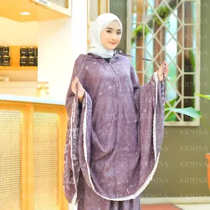 Mukena Dewasa Premium 2 in 1 Zipper MONZA Arnisa atasan bawahan Renda