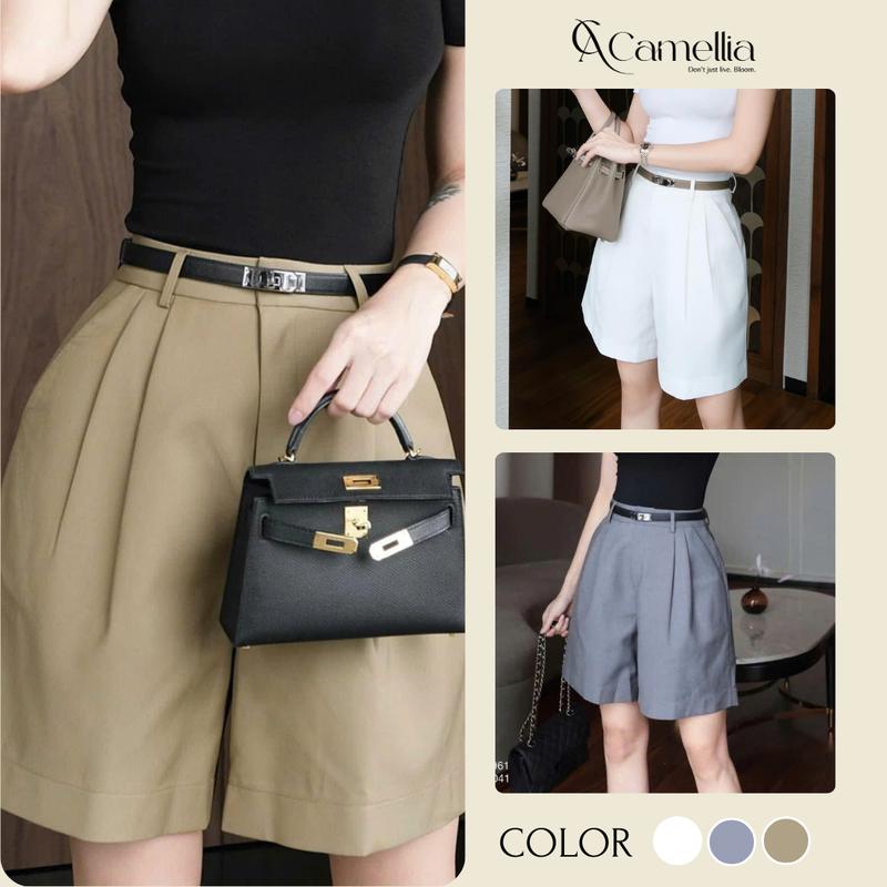 Quần tây short lửng nữ, quần short cạp cao nữ Q7 Women Pants Lưng Cao Quần Đùi