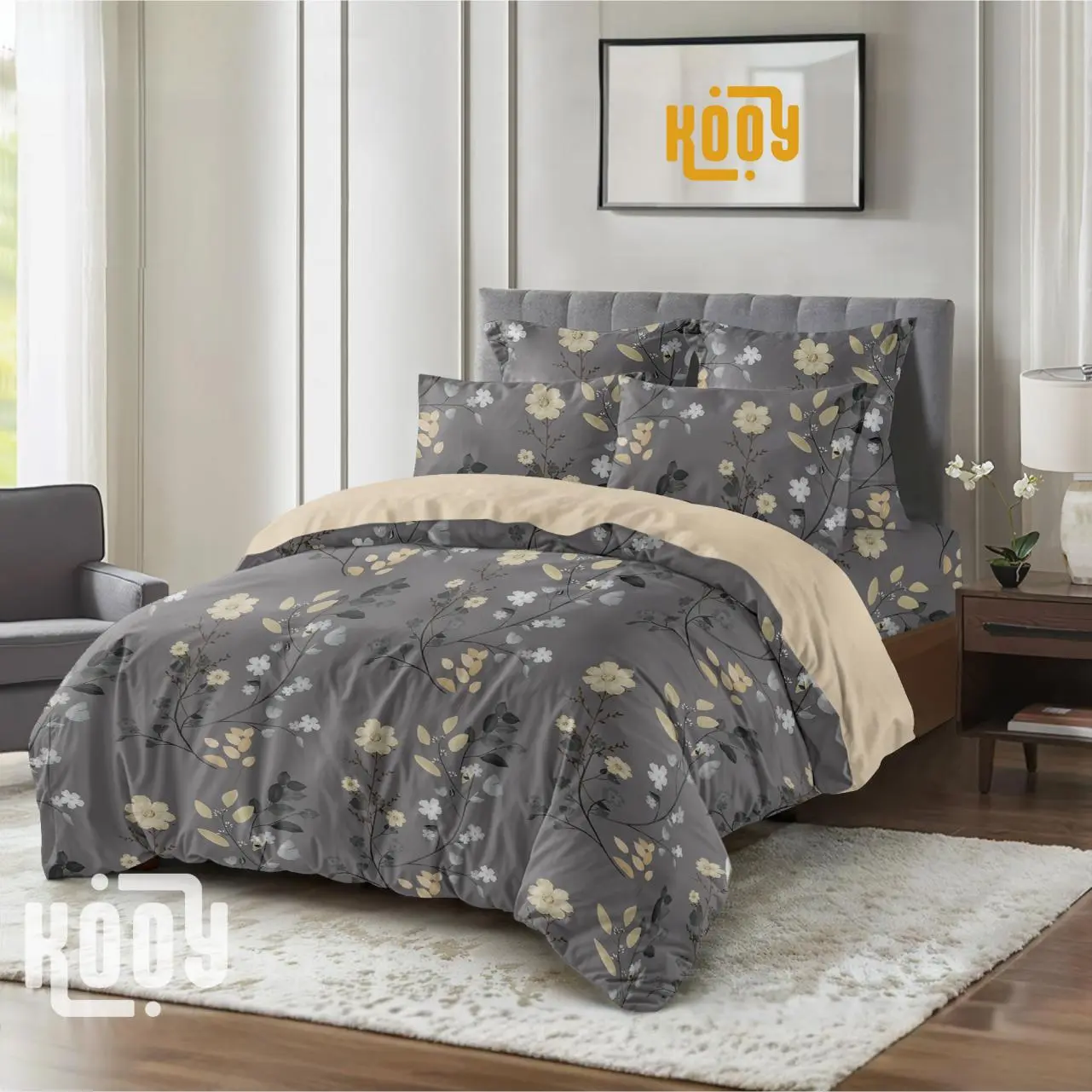 Bed Cover Set Sprei Rana Mix Sand - Ukuran Lengkap