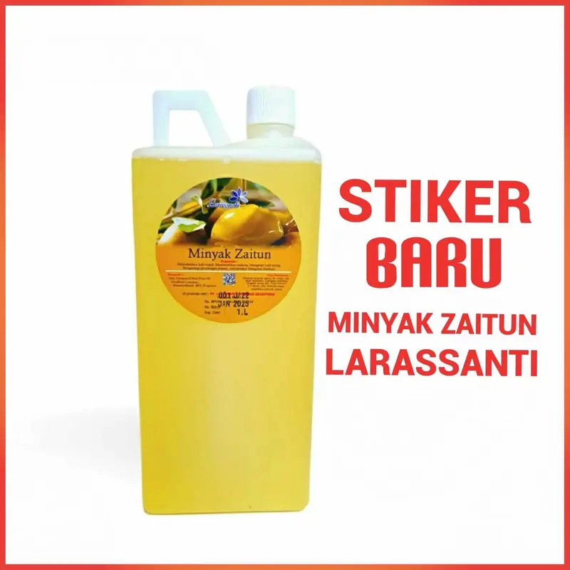 MINYAK ZAITUN PIJAT 1 LITER / MASSAGE OIL LARASSANTI KUNING / SPA OIL / MINYAK PIJAT 0