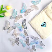 Gambar Vinnatsu 12 PCS Dekorasi Rumah /  Stiker Dinding Kupu-kupu 3D / Kupu-kupu Berwarna-warni yang Indah untuk Kamar Anak / Dekorasi Dinding Kupu-kupu yang Estetis / Dekorasi Dinding Kupu-kupu yang Kreatif dan Modis untuk DIY - Warna-warni hijau dari FluffyHQ Kab. Tangerang 3 Tokopedia
