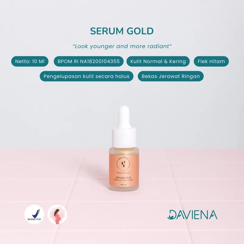Daviena Pusat - Serum Gold Daviena Skincare 1