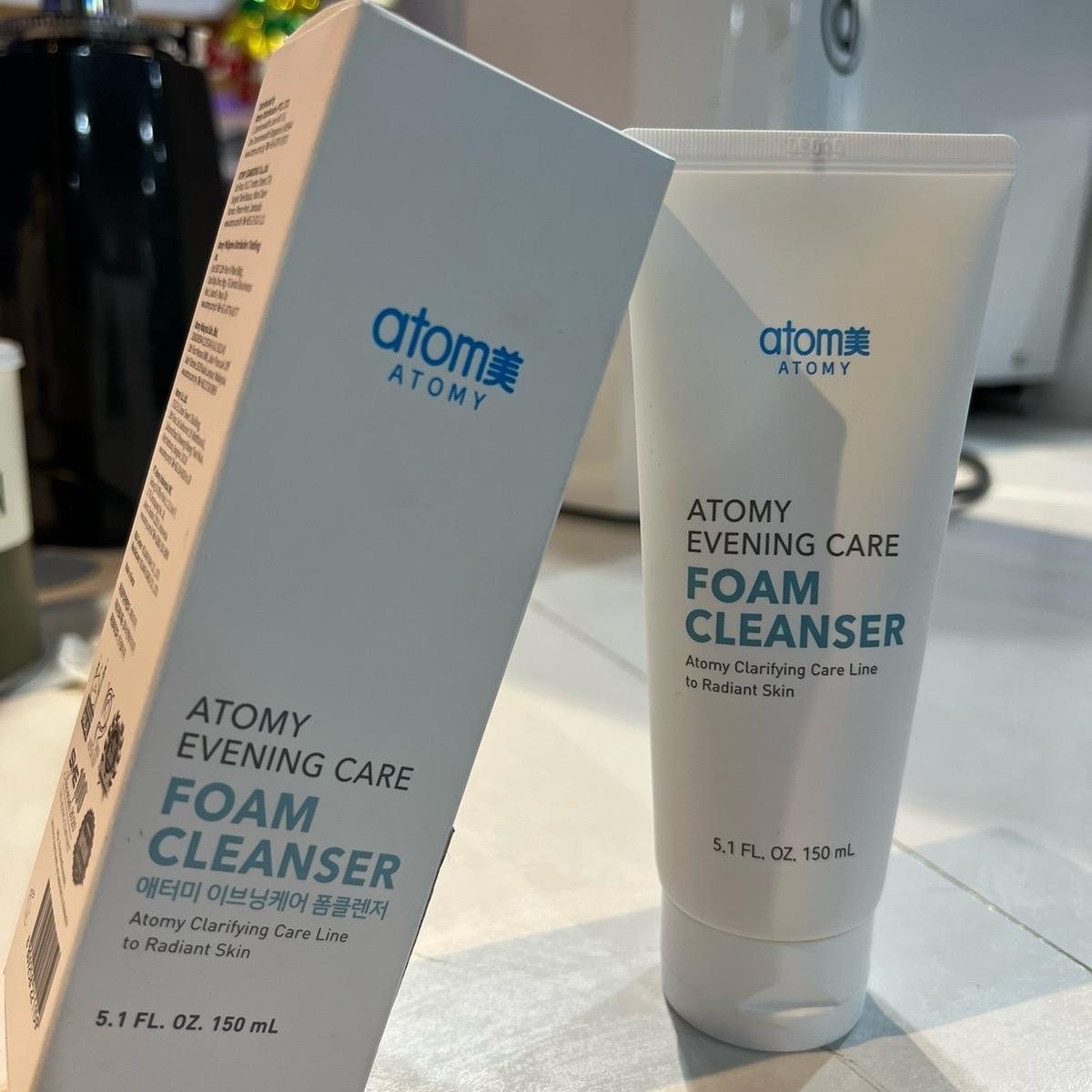 อะโทมี่ อีฟนิ่ง แคร์ โฟม คลีนเซอร์ 150 ml-atomy evening care foam cleanser โฟมล้างหน้าฟองละเอียดนุ่ม