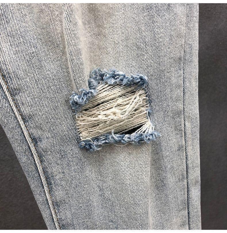 Product Introduction of Quần jean rách dành cho nam giới, thiết kế túiThương Hiệu Thời Trang , mỏng, vừa vặn, co giãn, cho mùa xuân và mùa hè, mới 10