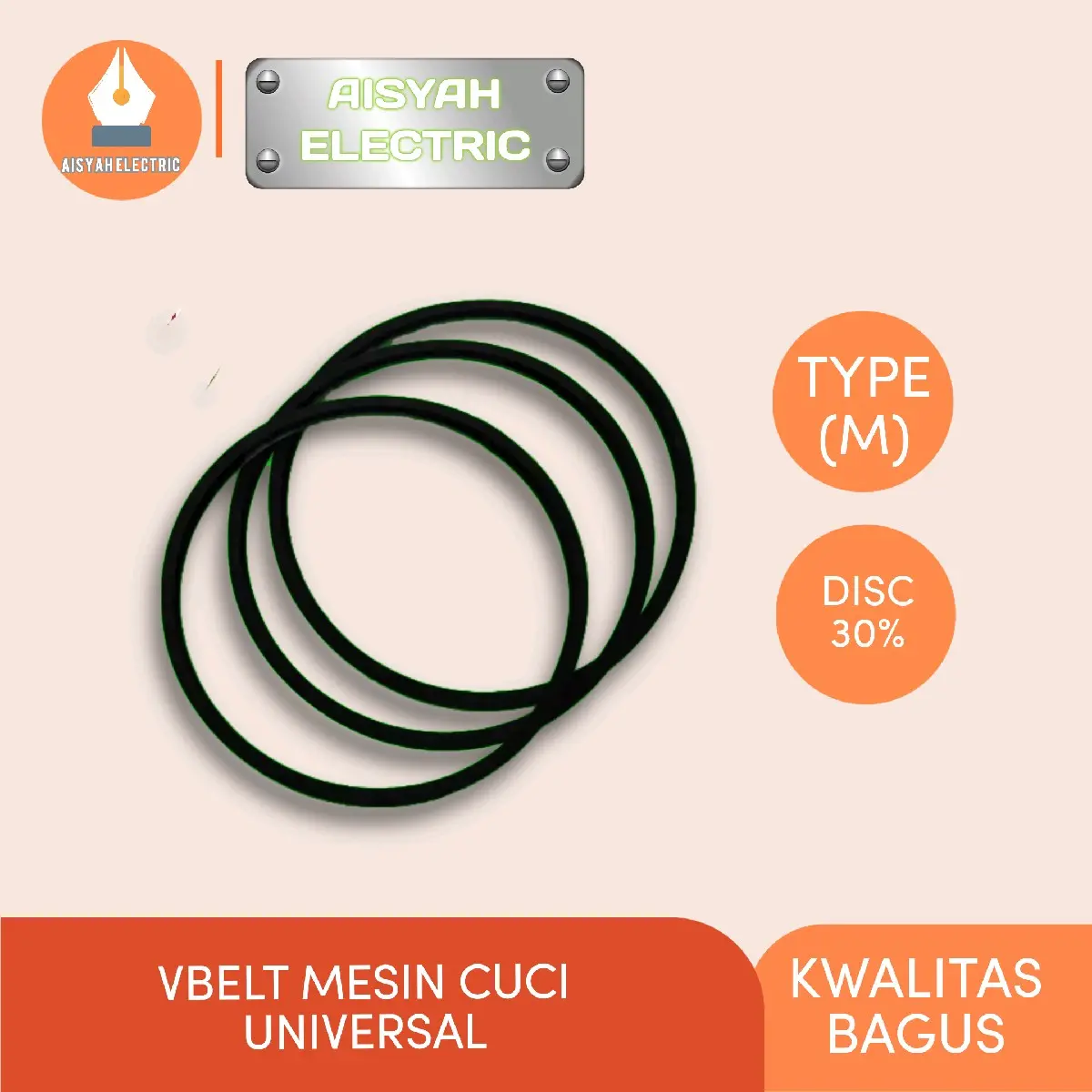 VBELT VANBELT MESIN CUCI 2 TABUNG TYPE ( M )