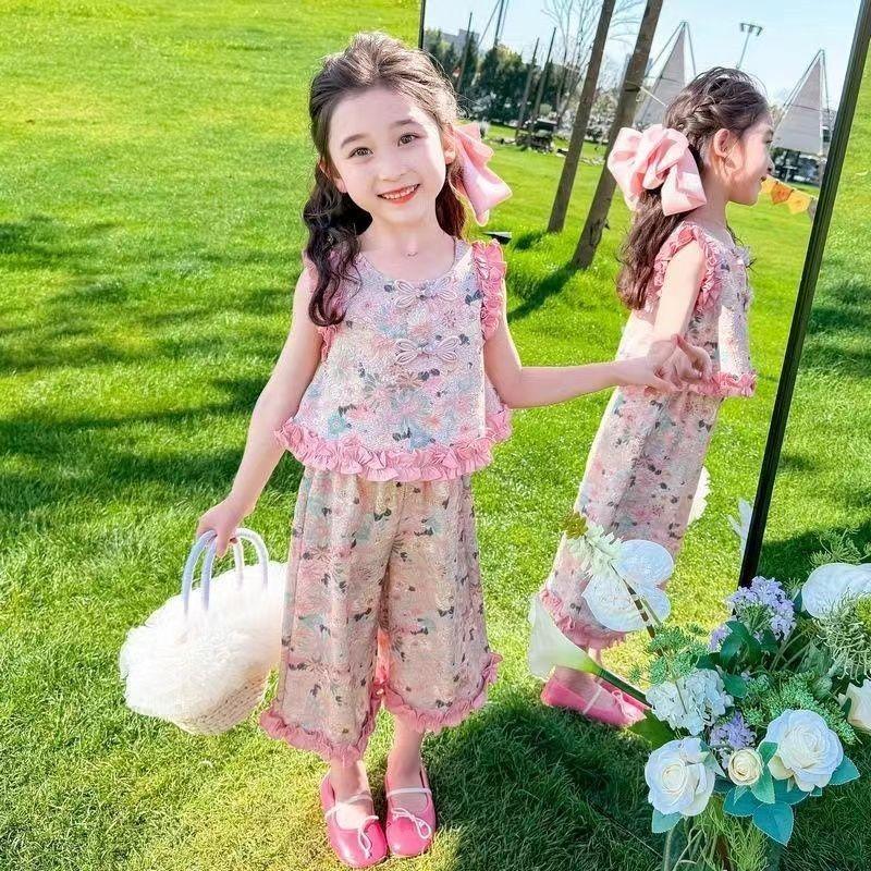 Product Introduction of Bộ Đồ Ren Giống Nấm Cây Cho Bé Gái, Thời Trang Phong Cách Phương Tây Mới Mùa Hè 2024, Quần Áo Trẻ Em, Bộ Đồ Hai Mảnh Thường Ngày Cho Bé Gái, Thời Trang 6