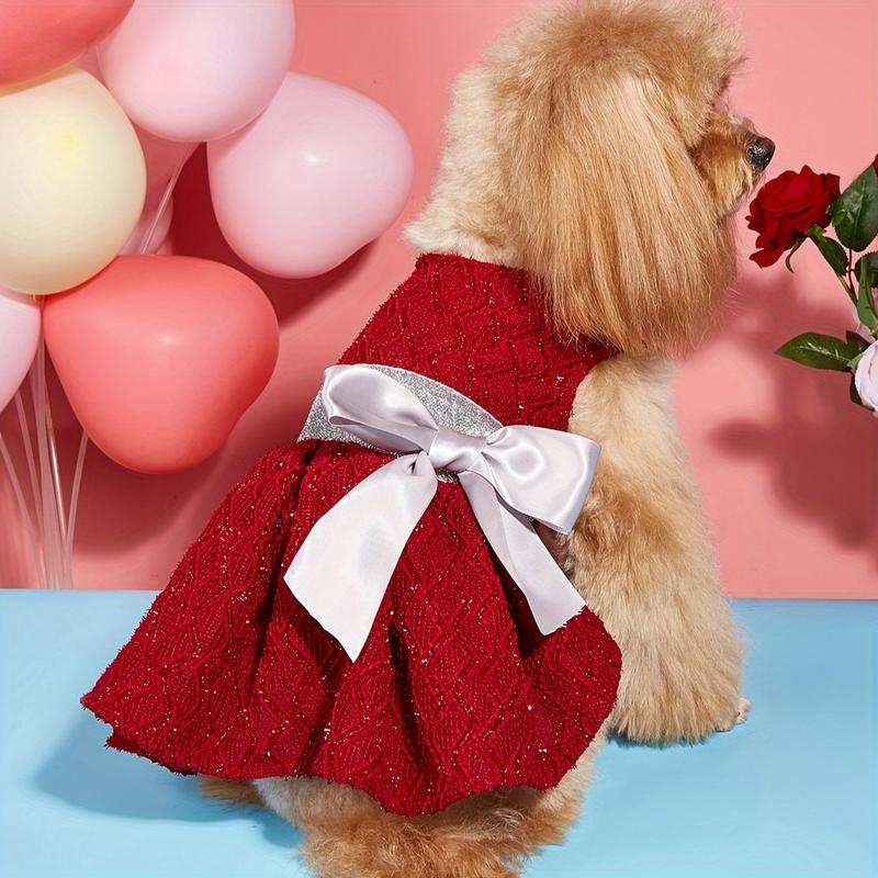 Dog Princess Dress 3D Bow Puppy Girl Dress Pet Summer Clothe TikTok dog-princess-dress-3d-bow-puppy-girl-dress-pet-summer-clothe-tiktok