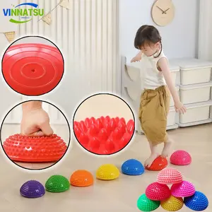 Vinnatsu 5 Warna Balance Yoga Ball / Semi-tiup Pijat Keselamatan Anak Terapi Sensorik Mainan Keseimbangan / Keseimbangan Ball Muscle Relax Body