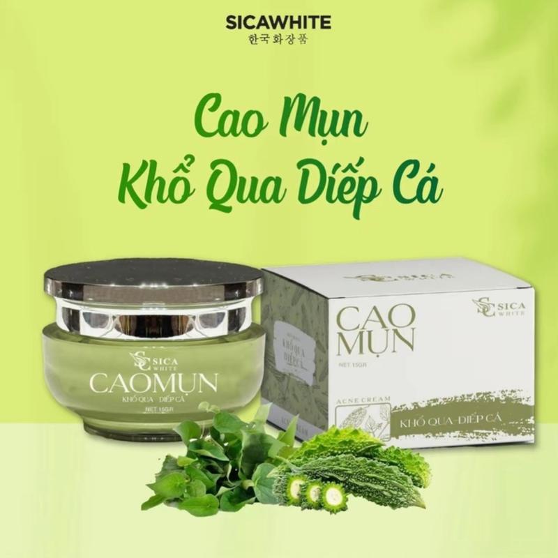 Cao Mụn Khổ Qua Diếp Cá Sica White - Kem Lotion Hỗ Trợ Da Dầu và Ngăn Ngừa Mụn Trên Da - 15G - Nữ, Skincare, Women, Tea, Trà
