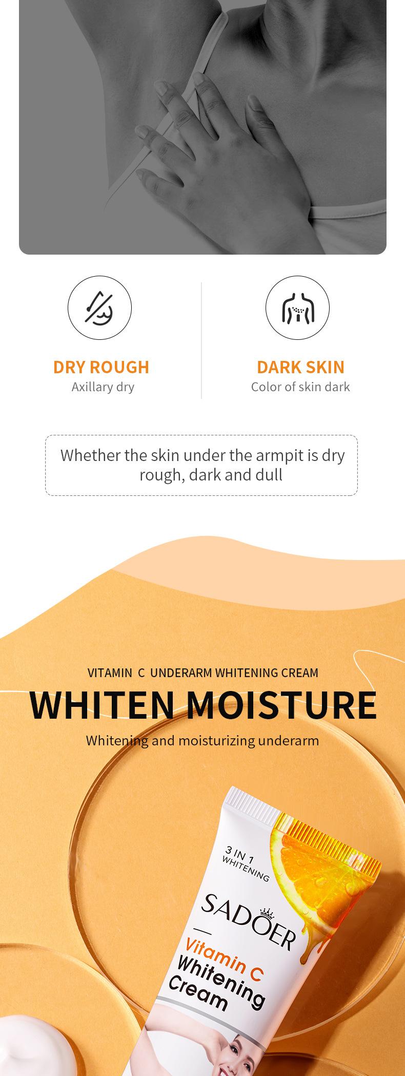 Product Introduction of Underarm whitening cream effective under arm whitening  for men and women body\qh003 11