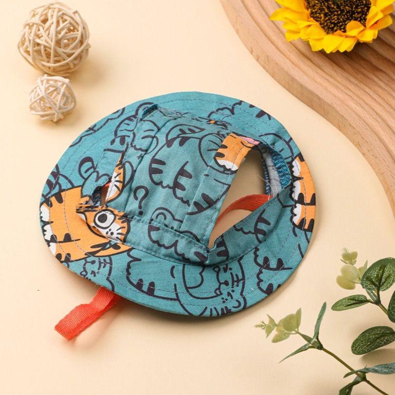 Product Introduction of Mũ Bucket Cho Chó Mèo, Mũ Tai Dễ Thương, Có Thể Điều Chỉnh, Chống Nắng, Che Nắng Mỏng, Ngăn Chặn Đau Cổ, Thích Hợp Cho Mèo, Đồ Dùng Thú Cưng, Có Tai 7