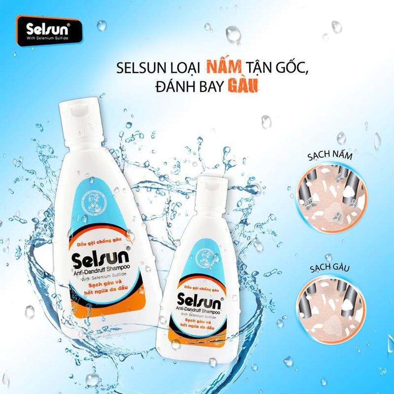 Dầu gội chống gàu, sạch nấm, nhanh hết ngứa Selsun 100ml Dưỡng Tóc 5
