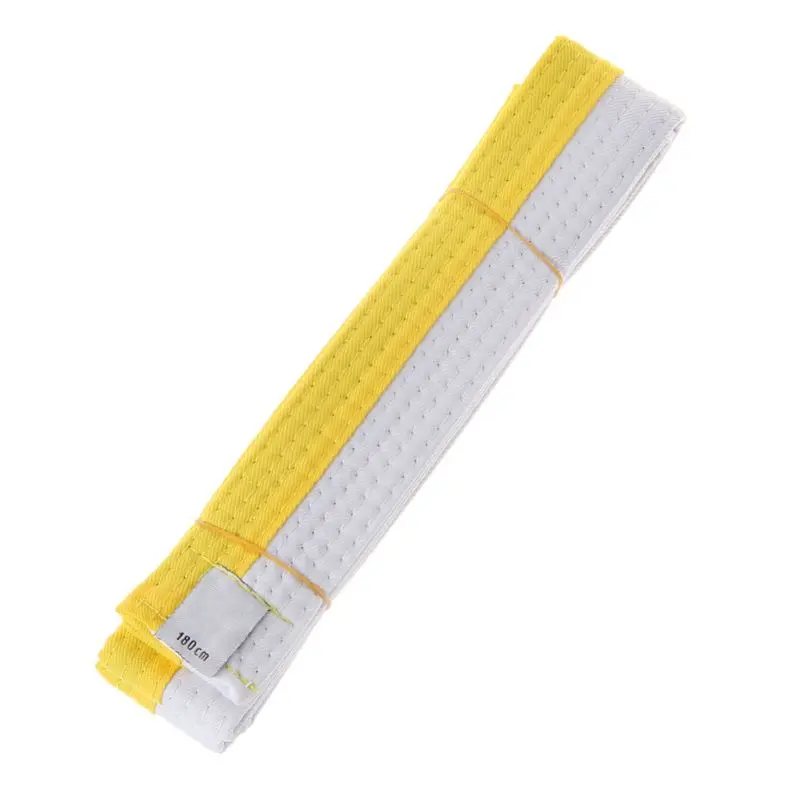 FESHS sional Taekwondo Belt Karate Judo Double Wrap Martial Arts Stripe Sports Belt 180cm/280cm for Adults Children Kids