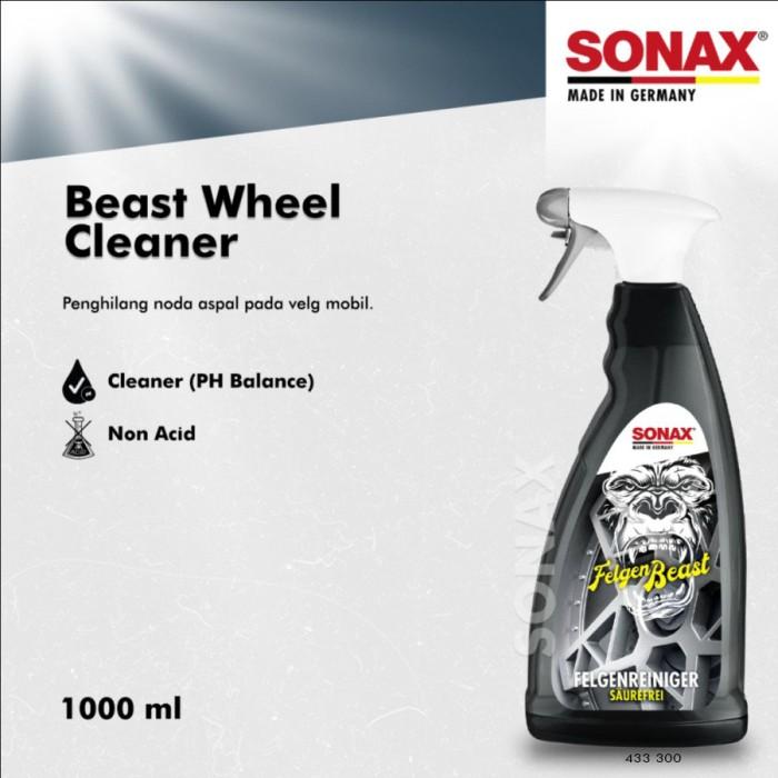 Gambar Sonax Beast Wheel Cleaner 1 L Acid Free Original Pembersih Velg dari Mitech Protection Kota Tangerang Selatan Tokopedia