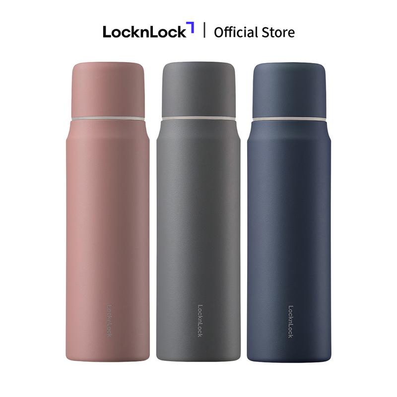 Bình giữ nhiệt Lock&Lock Maman cup vacuum 505ml LHC1487 Hồng Xám Xanh