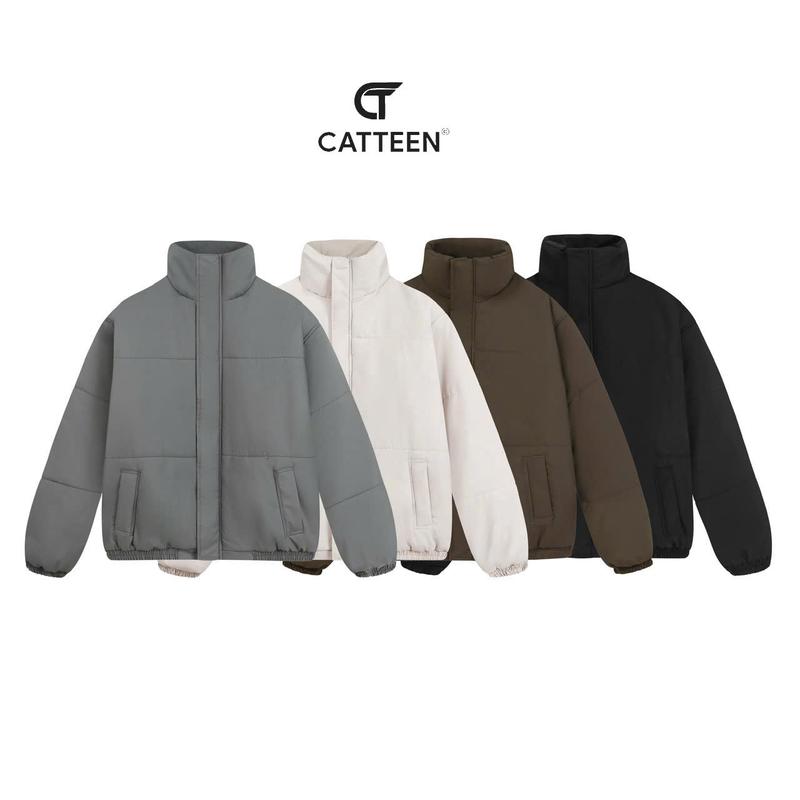 Áo Phao Chần Bông Tấm Nam Nữ CATTEEN Giặt Không Dồn Bông Unisex Menswear