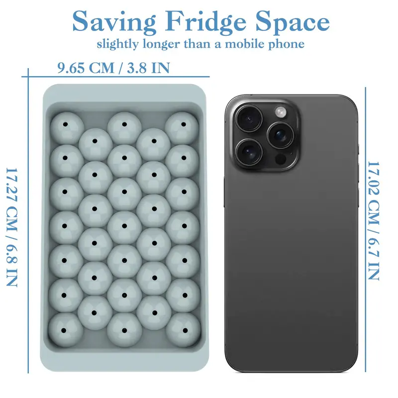 Multi-grids Ice Cube Tray, Large Capacity Reusable Home Ice Trays for Freezer, Ice Ball Maker Mold, Kitchen Accessories 8