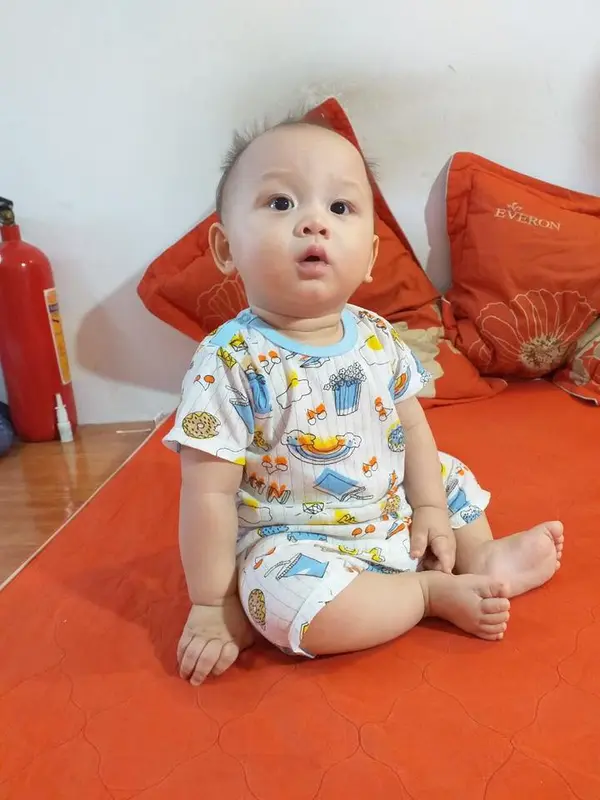 Bộ quần áo Cotton cho bé trai và bé gái, thông thoáng, mềm mịn cho bé từ 5-13kg Vải Cotton 4