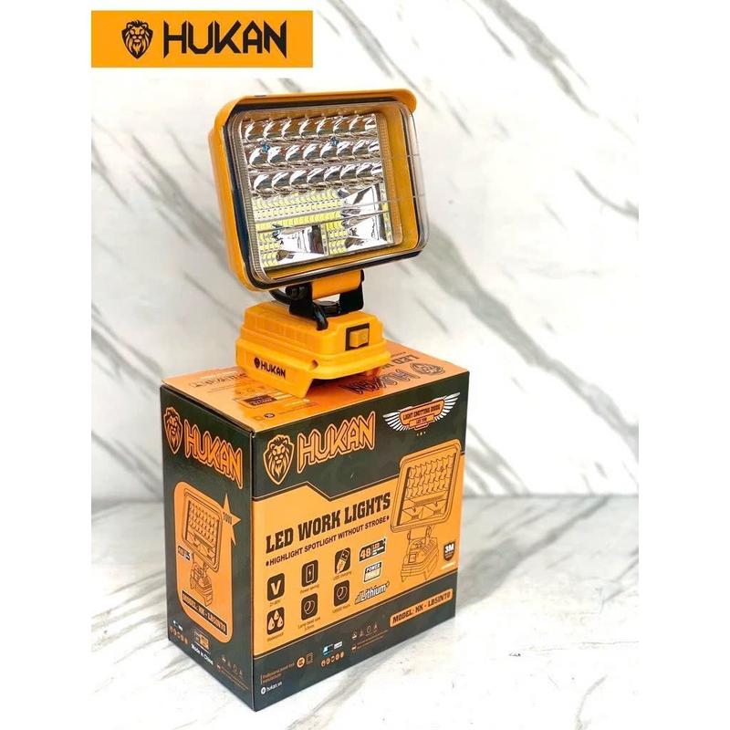 Thân bóng đèn LED dùng pin 70w HUKAN HK-LB5IN70 sử dụng chân pin phổ thông Makita siêu sáng tiện lợi