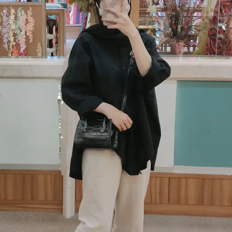 Kemeja Wanita Linen Oversize Olivia Shirt 1