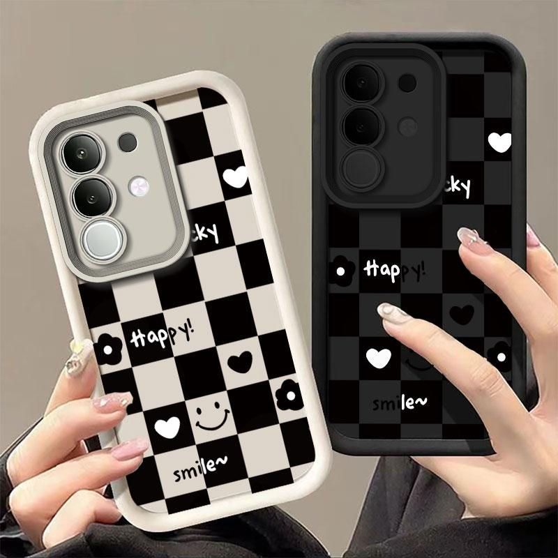 เคสโทรศัพท์, เคสสำหรับ VIVO Y29 4G และ VIVO T4X 5G, การ์ตูนน่ารัก, ปกปิดเต็มรูปแบบ, กันตก, ฝาครอบหน้