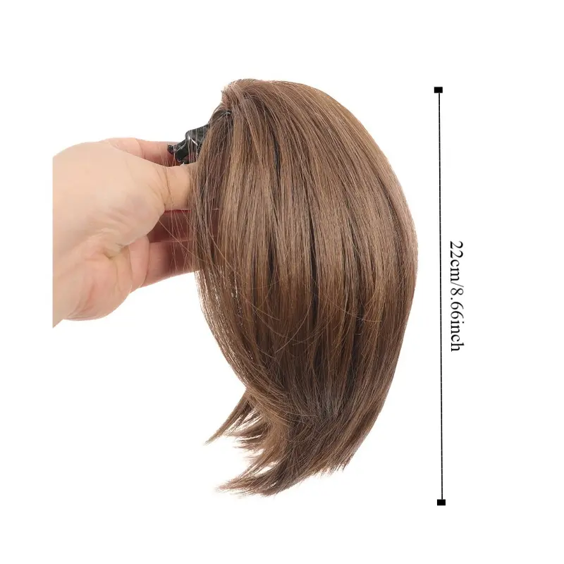 Scrunchie Tóc Đuôi Ngựa Thẳng Lộn Xộn, Phụ Kiện Tóc, Kẹp Tóc Càng Cua Updo, Búi Tóc, Bồng Bềnh Và Tự Nhiên, Mảnh Tóc Giả, Dành Cho Nữ 2