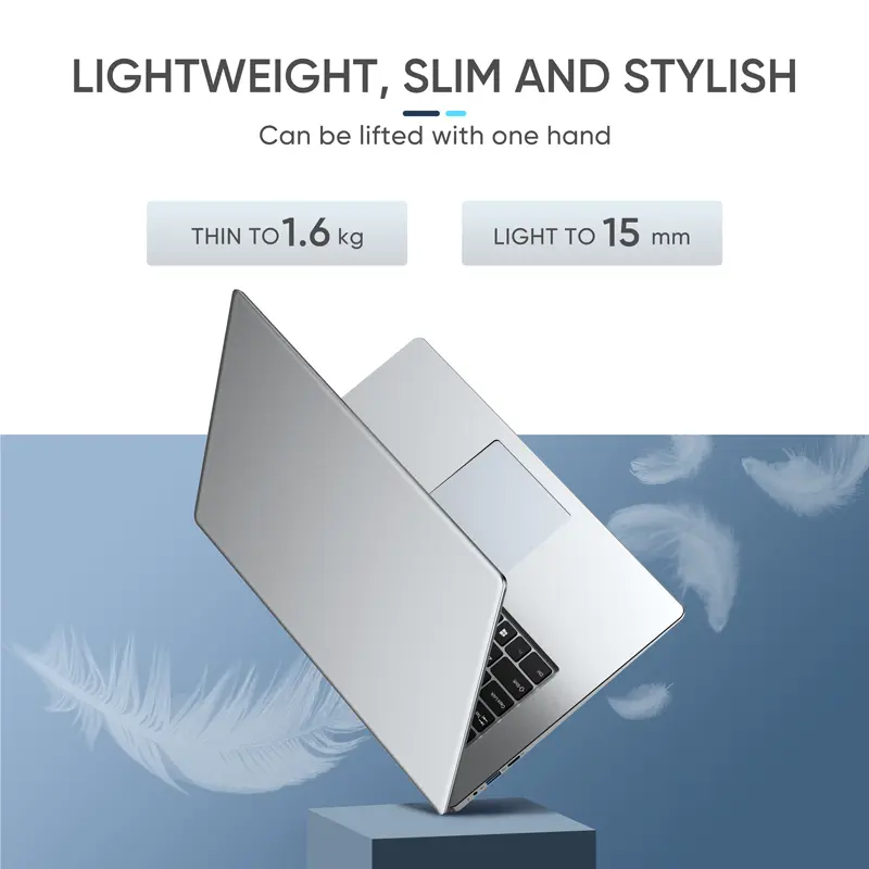 AMOLI  [2024 Baru] Laptop baru asli 15,6‘’ Layar IPS HD intel J4015 RAM 8GB + SSD 256GB lengkap Instal WINDOWS 11 +Office secara gratis Menduku Murah dan portabel laptop 4