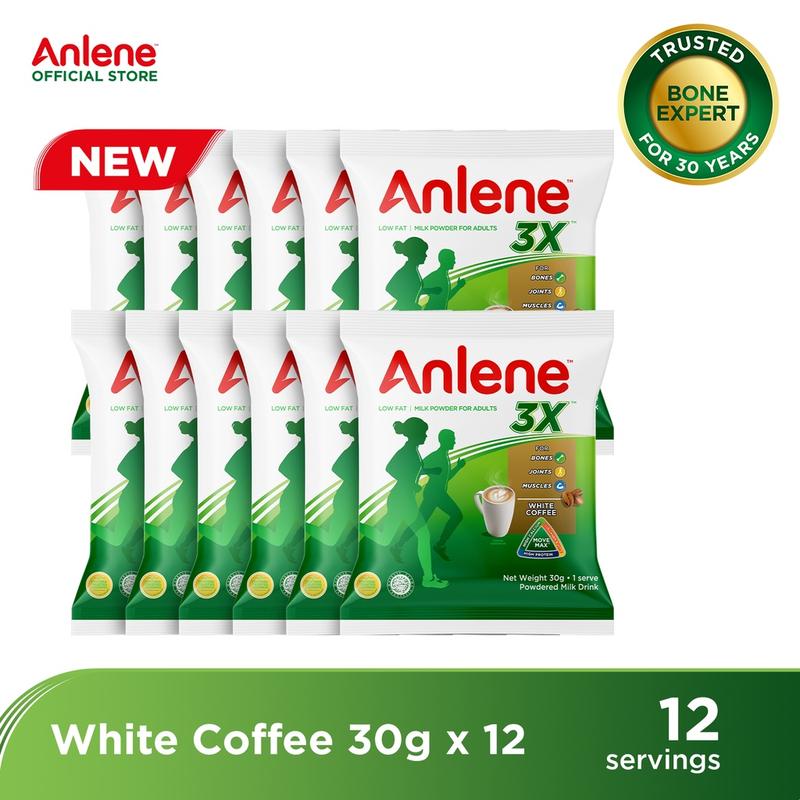 Anlene Milk Powder White Coffee 30G x12 (Sachet) - TikTok Shop Philippines