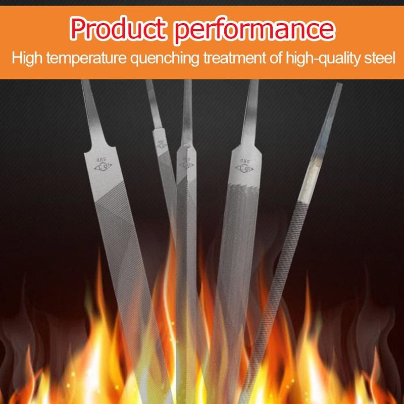 Product Introduction of High Hardness Steel Steel Files 6/8 Inch Middle Tooth Saw File Flat/Semicircle/Triangle/Circle/Square Straightening Sharpener Wood 11