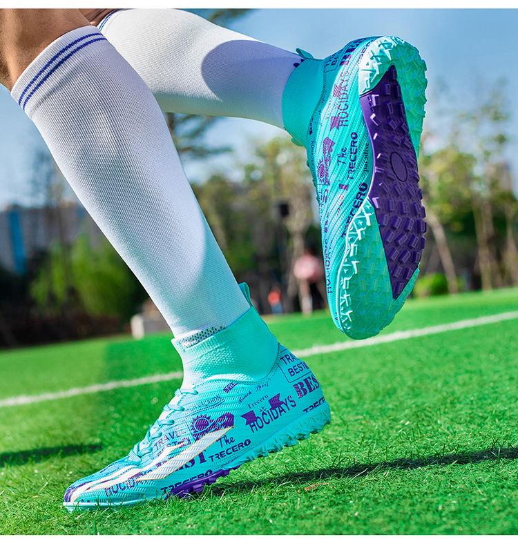 Product Introduction of Soccer Shoes Men's Adult Sports Soccer Shoes Long Broken Nail Training TF Boy Student Professional Short Studs Youth Sneakers 24