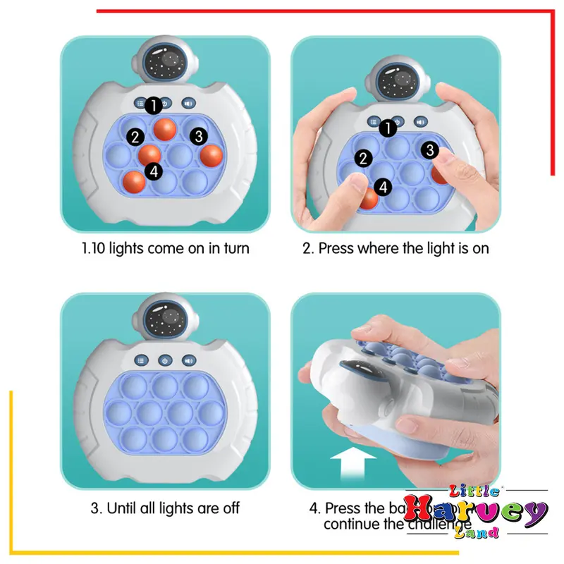 POP IT ELEKTRONIK Mainan Edukasi Anak Squishy ViraL Bubble Game Nyala Musik Light LED Fidget  Quick 2