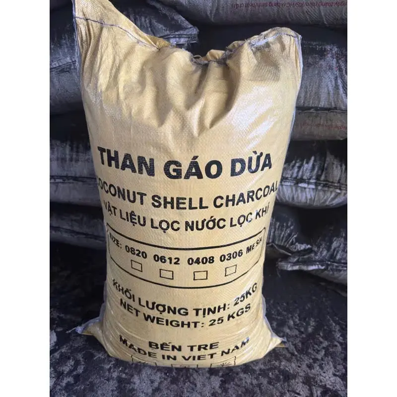 10kg than gáo dừa bến tre lọc nước lọc khí kích thước 4x8
